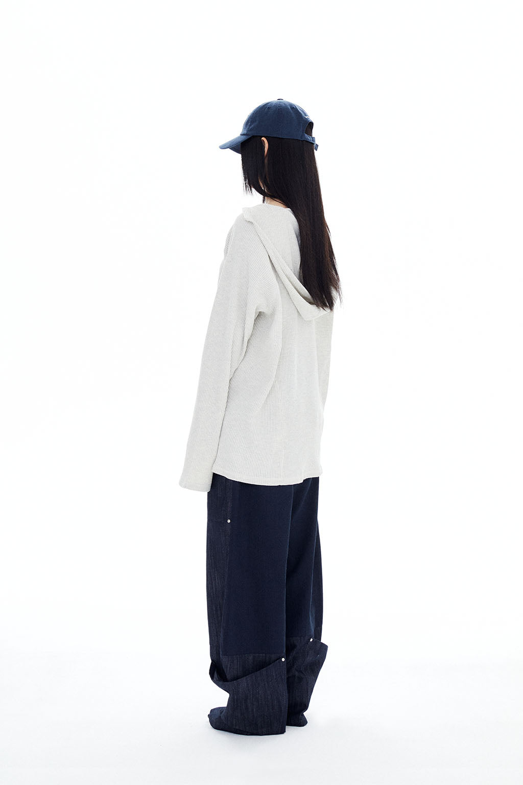 OVERSIZED WAFFLE HOODIE / OATMEAL