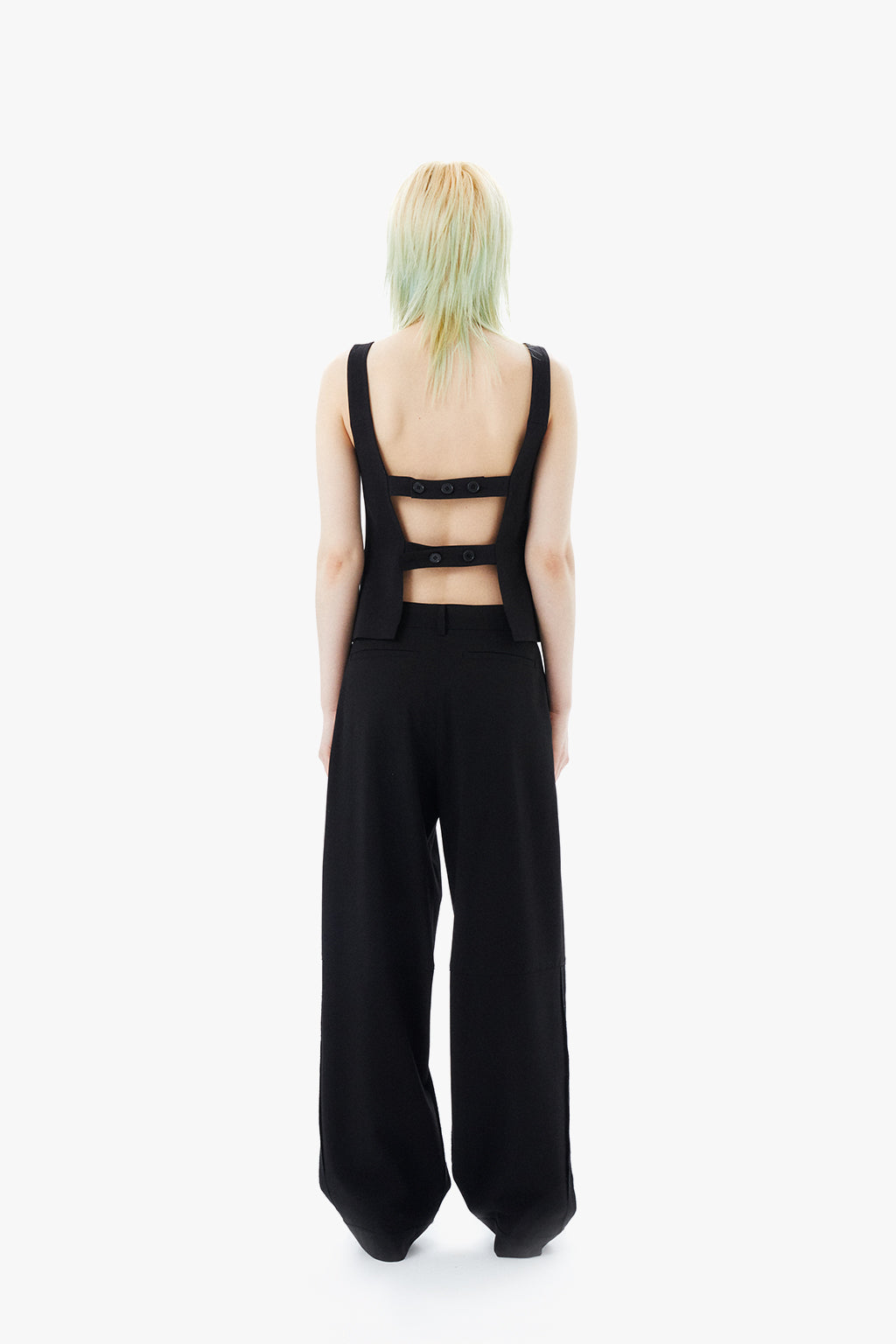 BACK STRAPS TOP / BLACK
