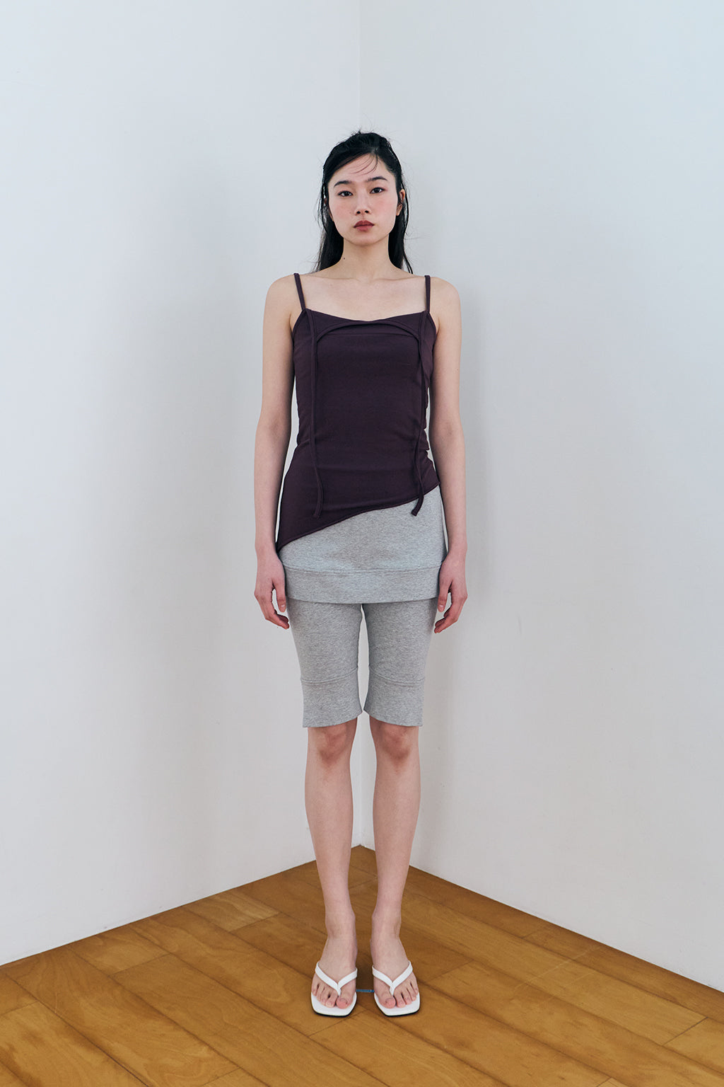 RAW CUT CAMI 2 / CHARCOAL