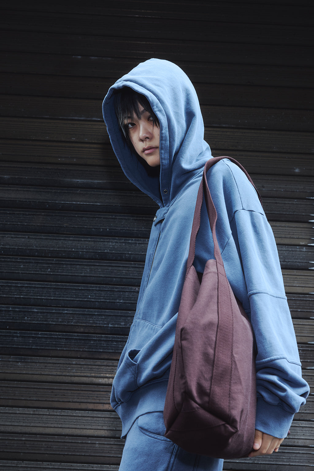 TWILL TOTE BAG / BROWN
