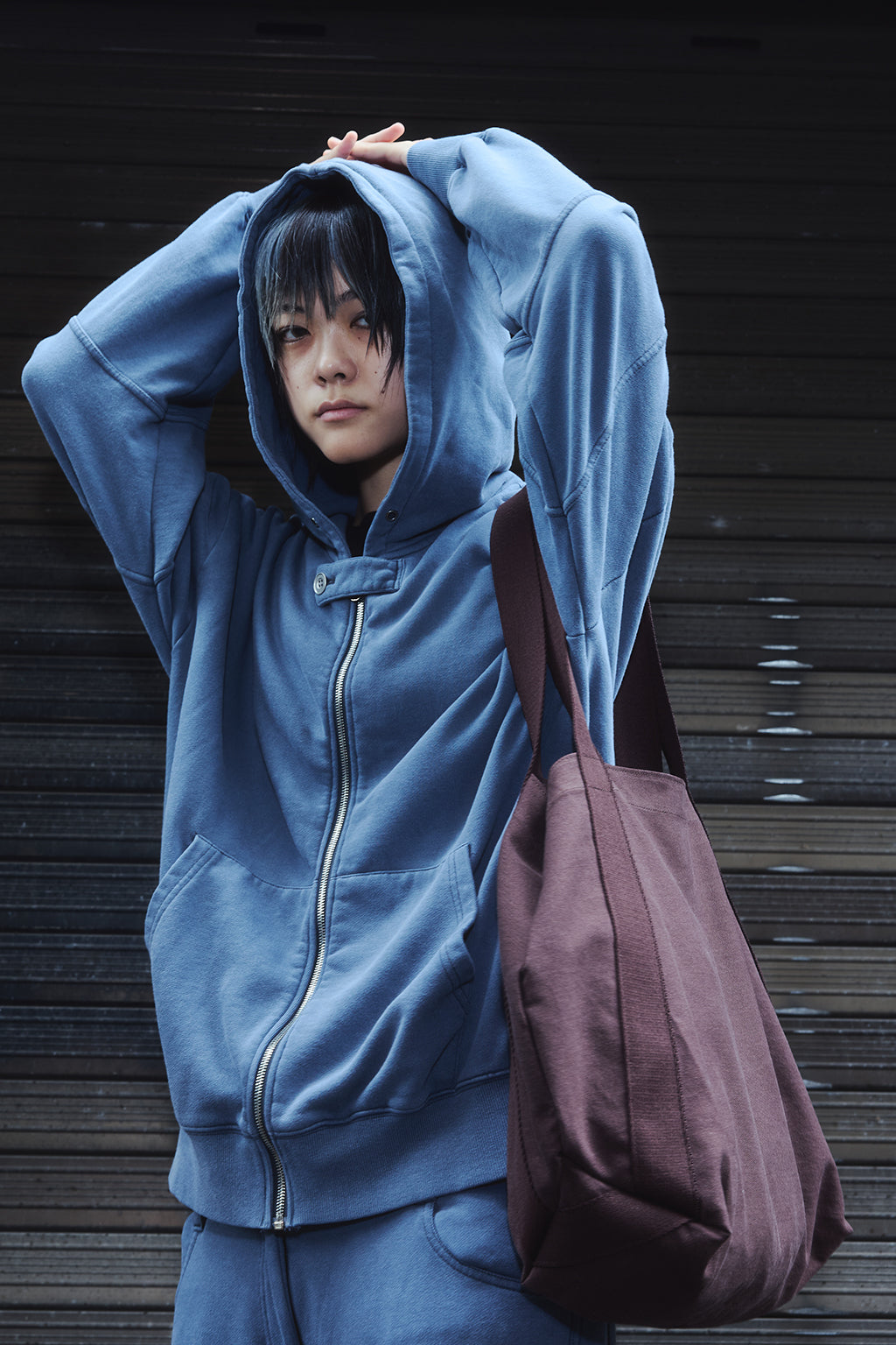TWILL TOTE BAG / BROWN