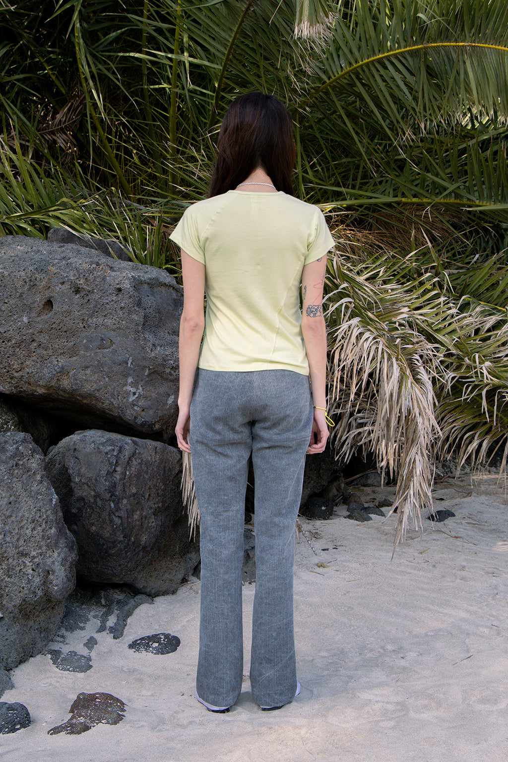 DIAGONAL TOP / LIME