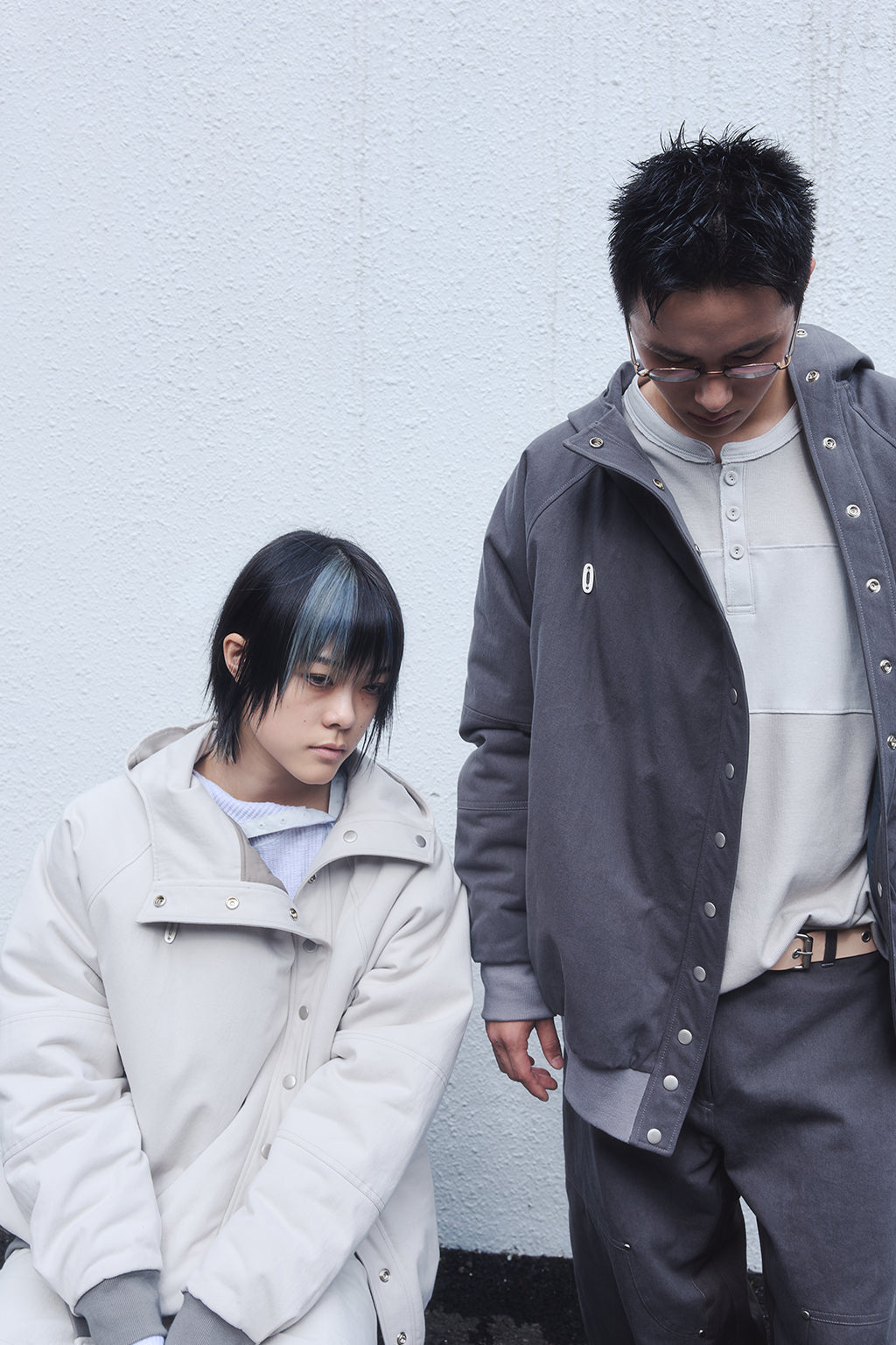 HOODED PUFFER JACKET / LIGHT KHAKI