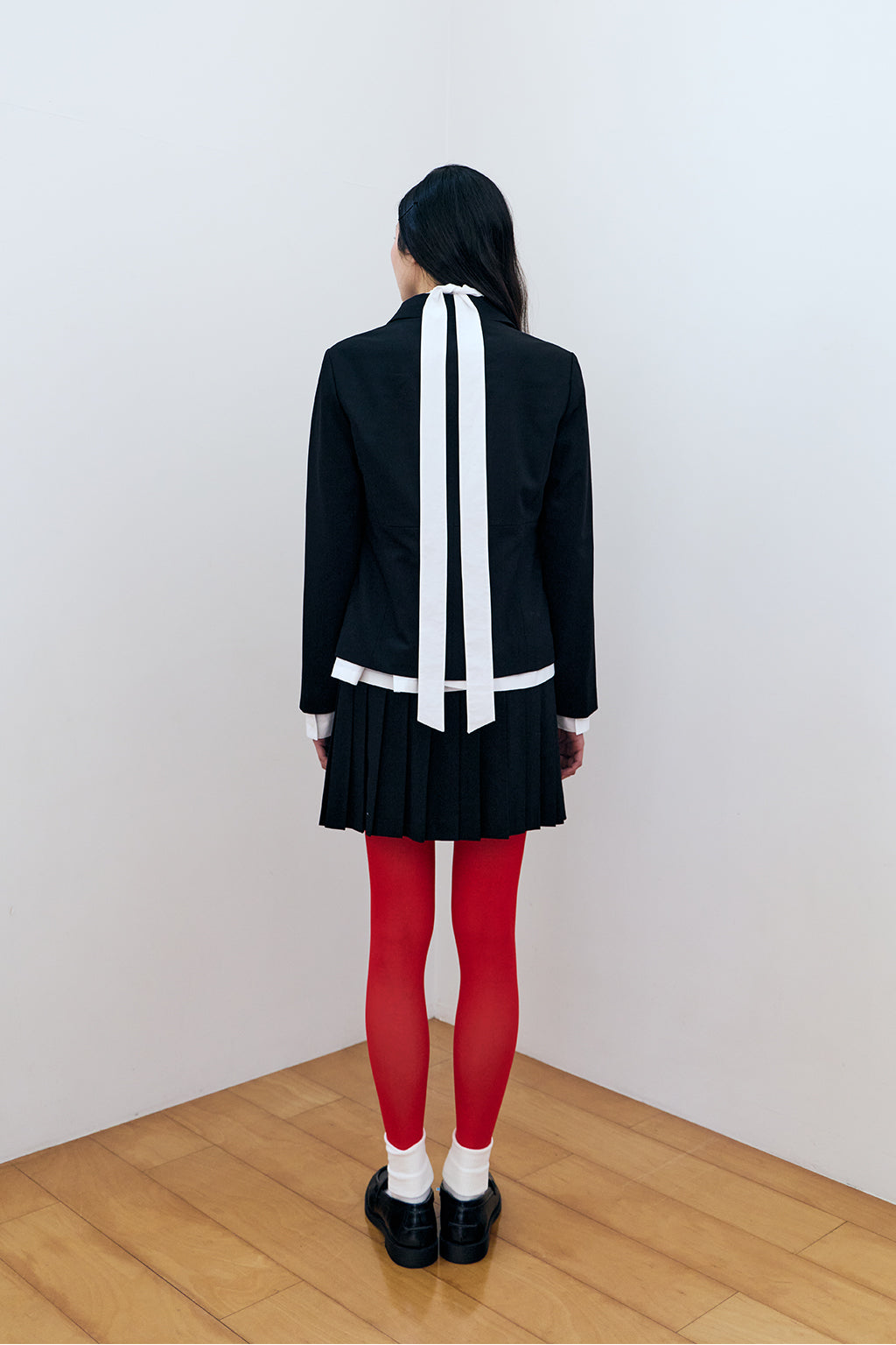 DOUBLE-BUTTON JACKET / BLACK