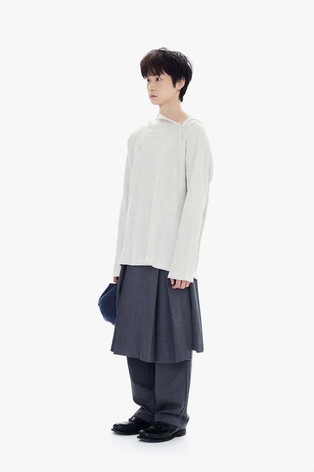 OVERSIZED WAFFLE HOODIE / OATMEAL