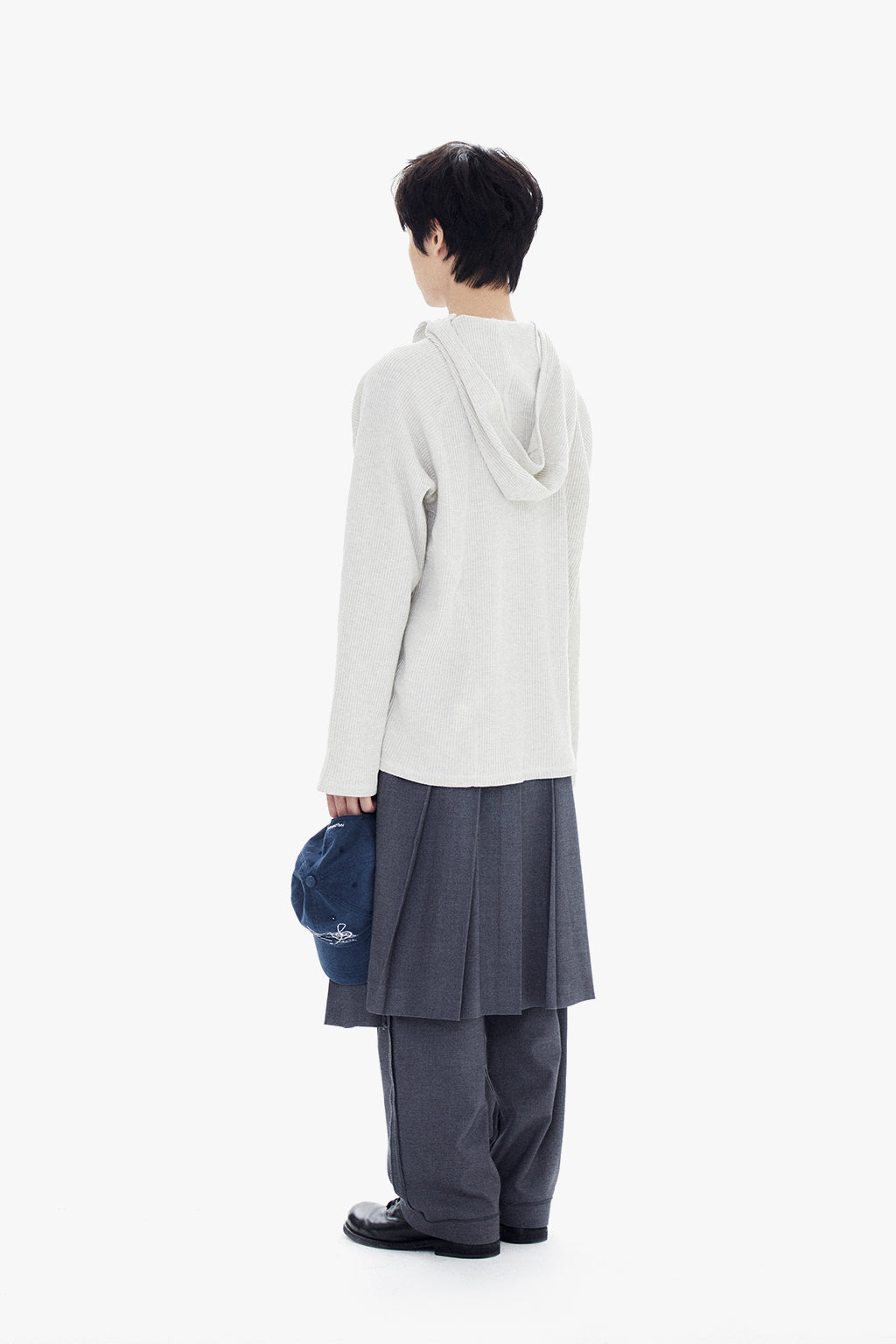 OVERSIZED WAFFLE HOODIE / OATMEAL