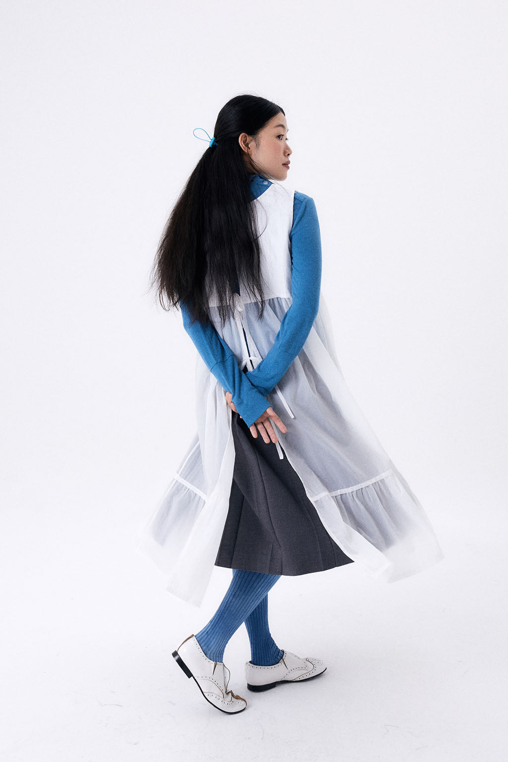PARACHUTE DRESS / WHITE