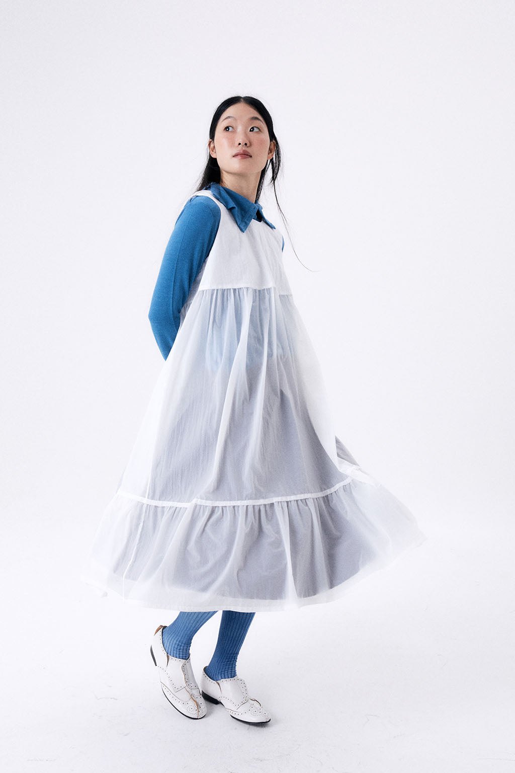 PARACHUTE DRESS / WHITE