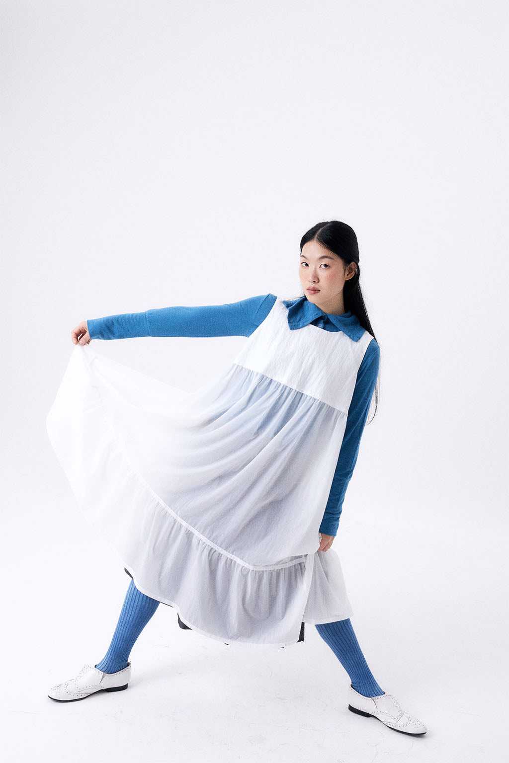 PARACHUTE DRESS / WHITE
