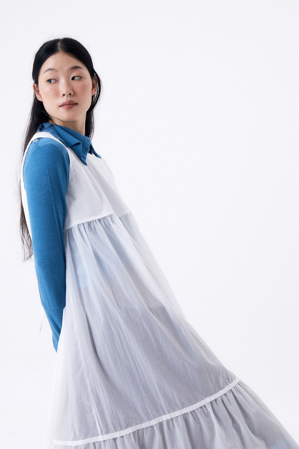 PARACHUTE DRESS / WHITE