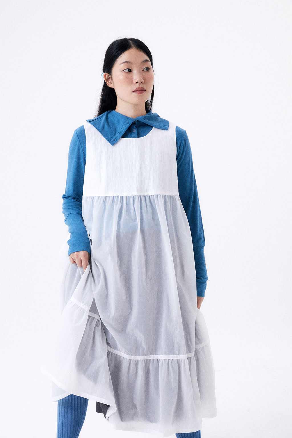 PARACHUTE DRESS / WHITE
