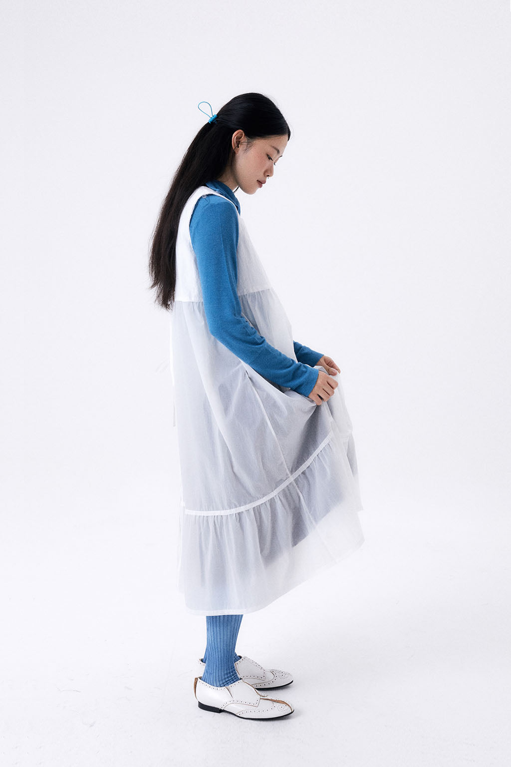 PARACHUTE DRESS / WHITE