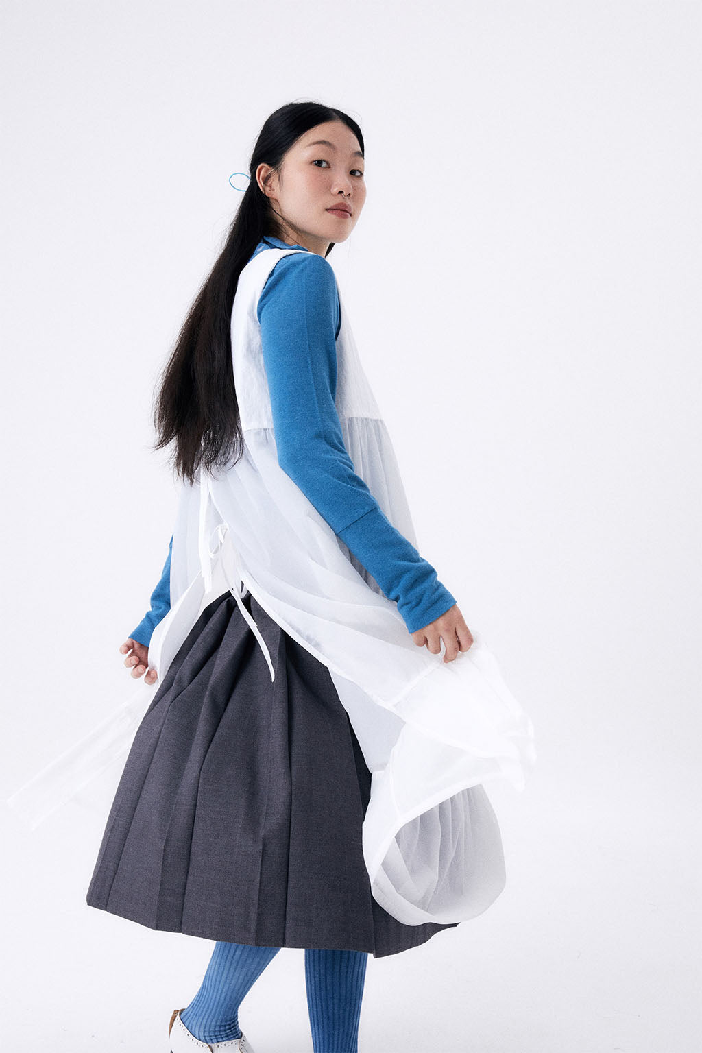 PARACHUTE DRESS / WHITE