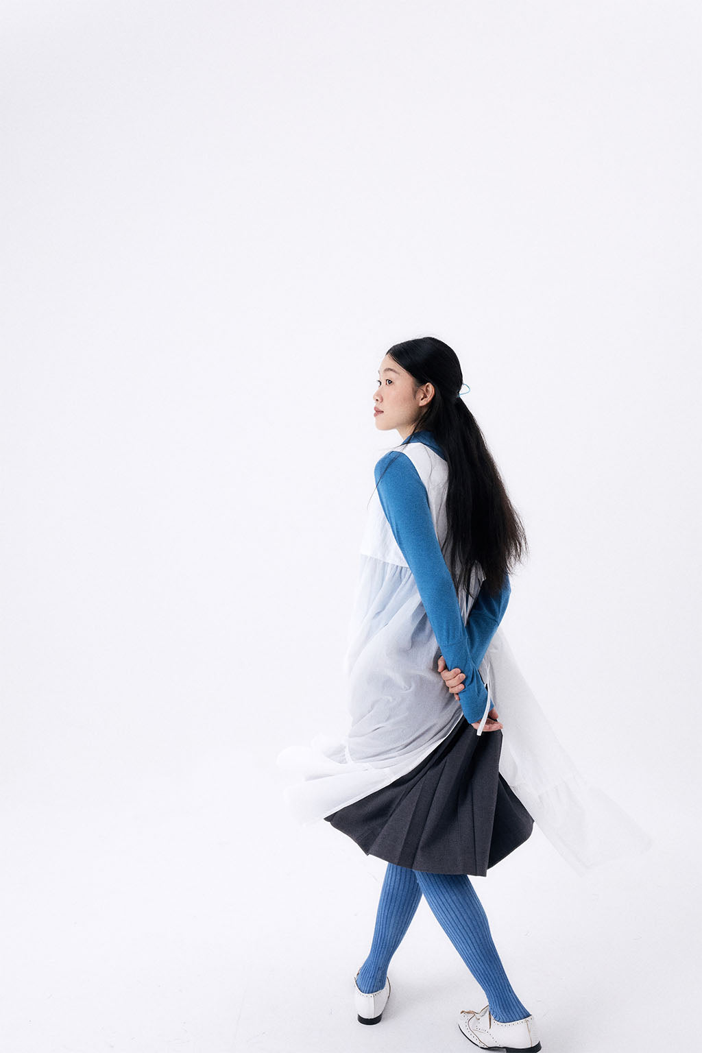PARACHUTE DRESS / WHITE