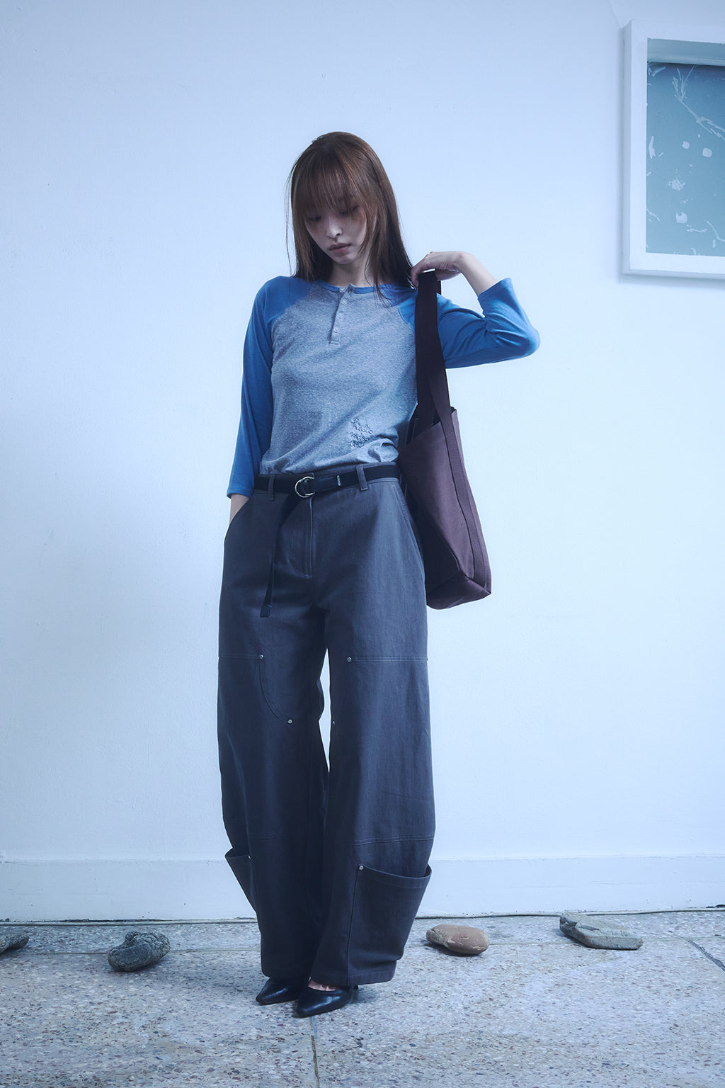 TWILL TOTE BAG / BROWN