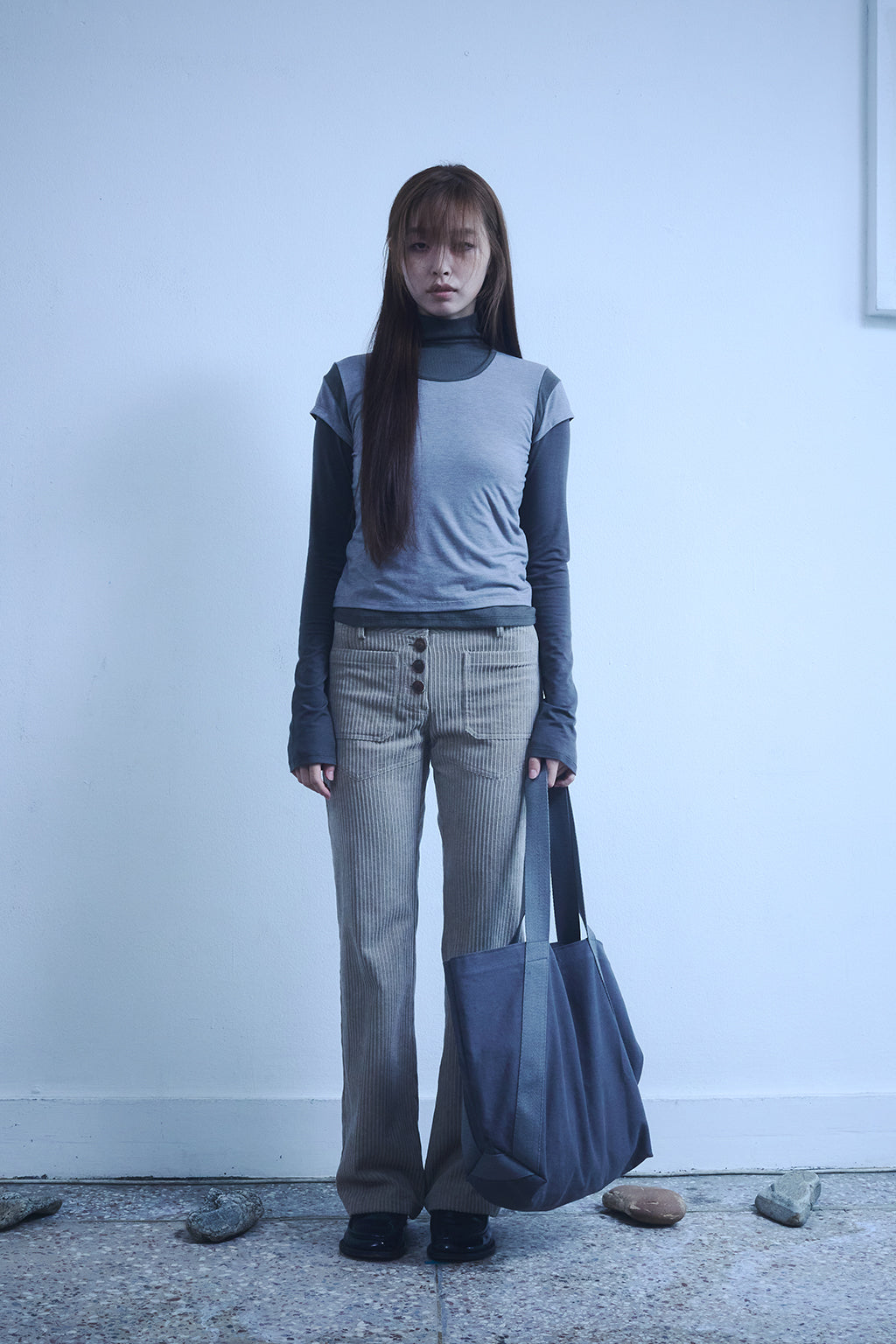 TWILL TOTE BAG / GRAY
