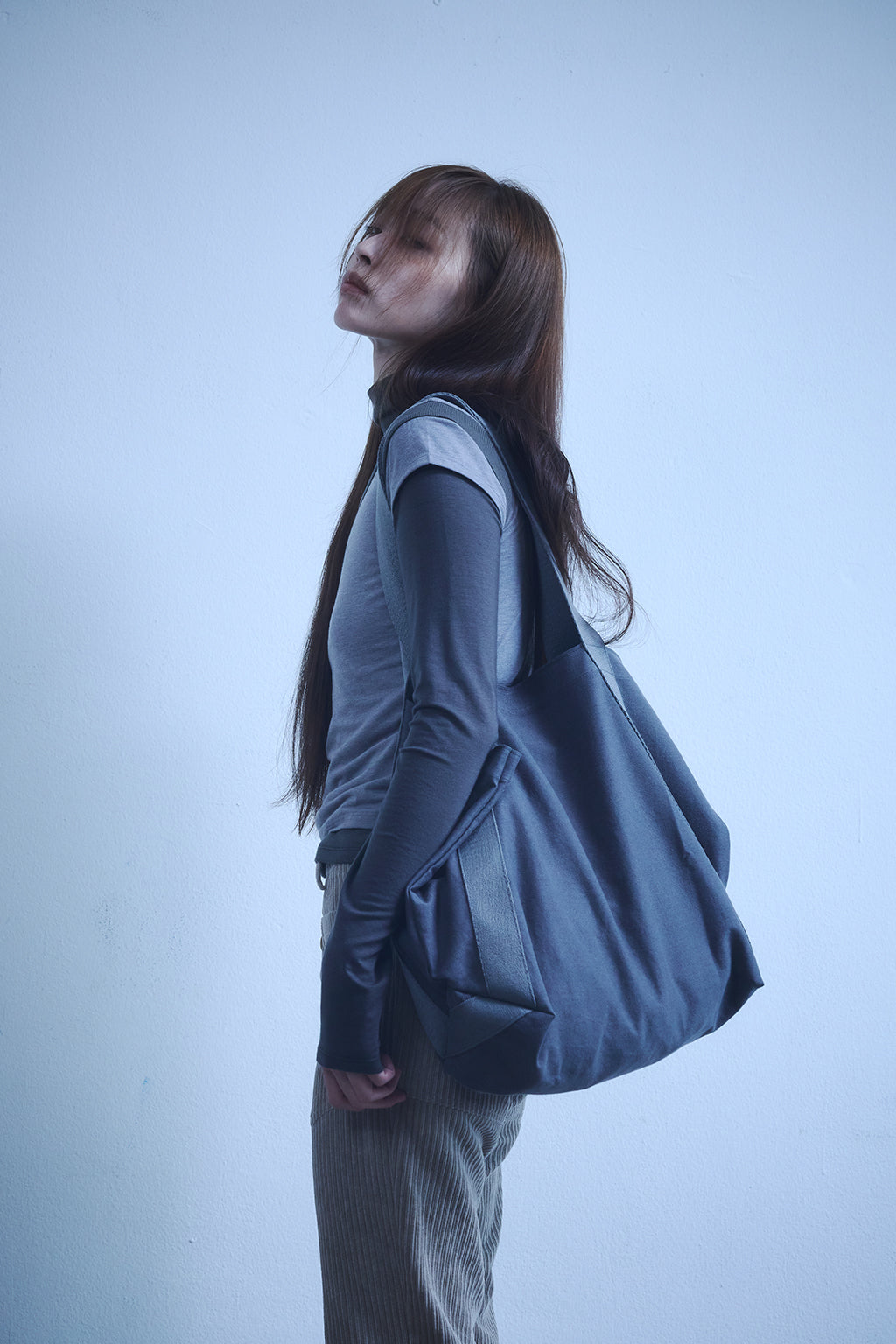 TWILL TOTE BAG / GRAY