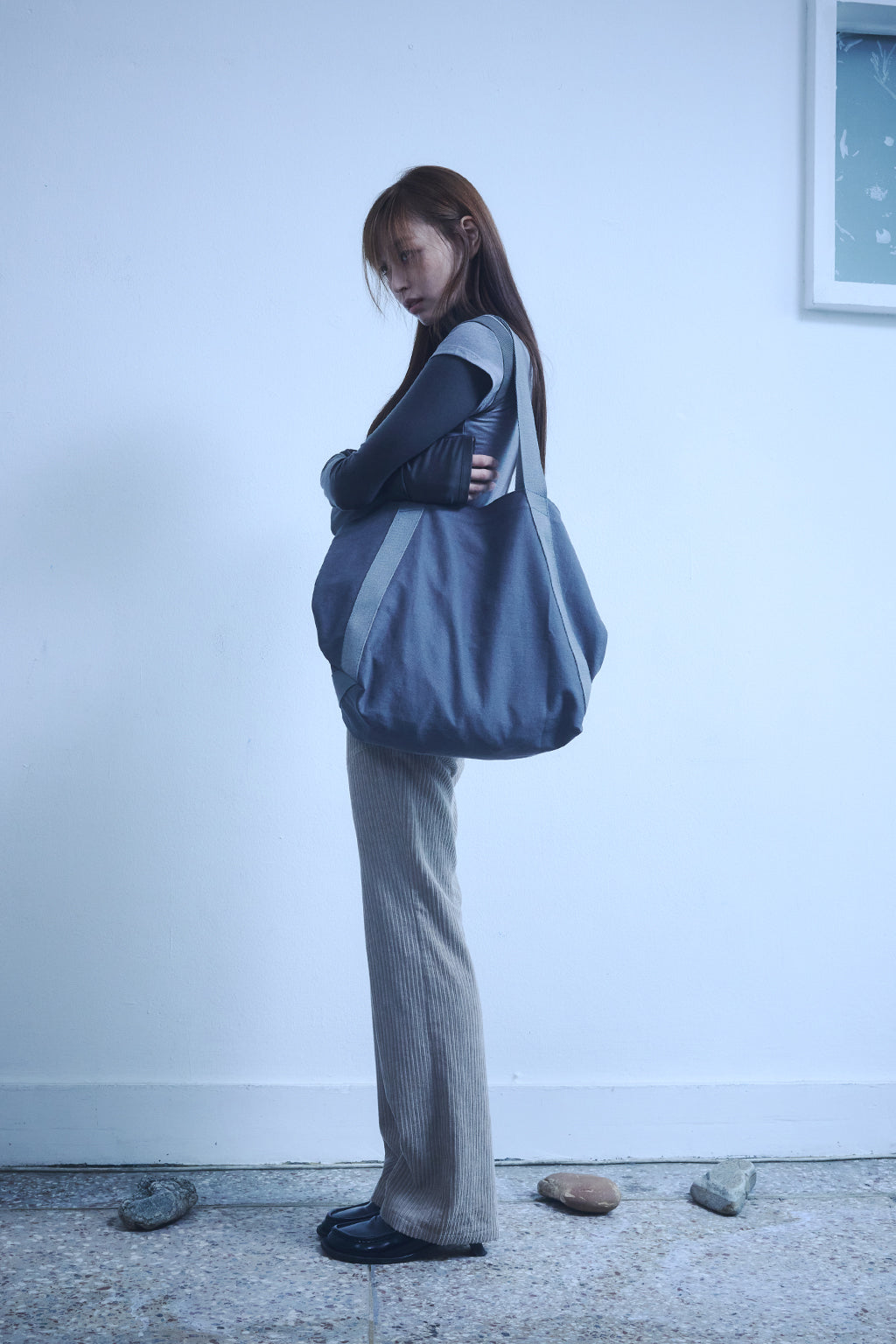 TWILL TOTE BAG / GRAY