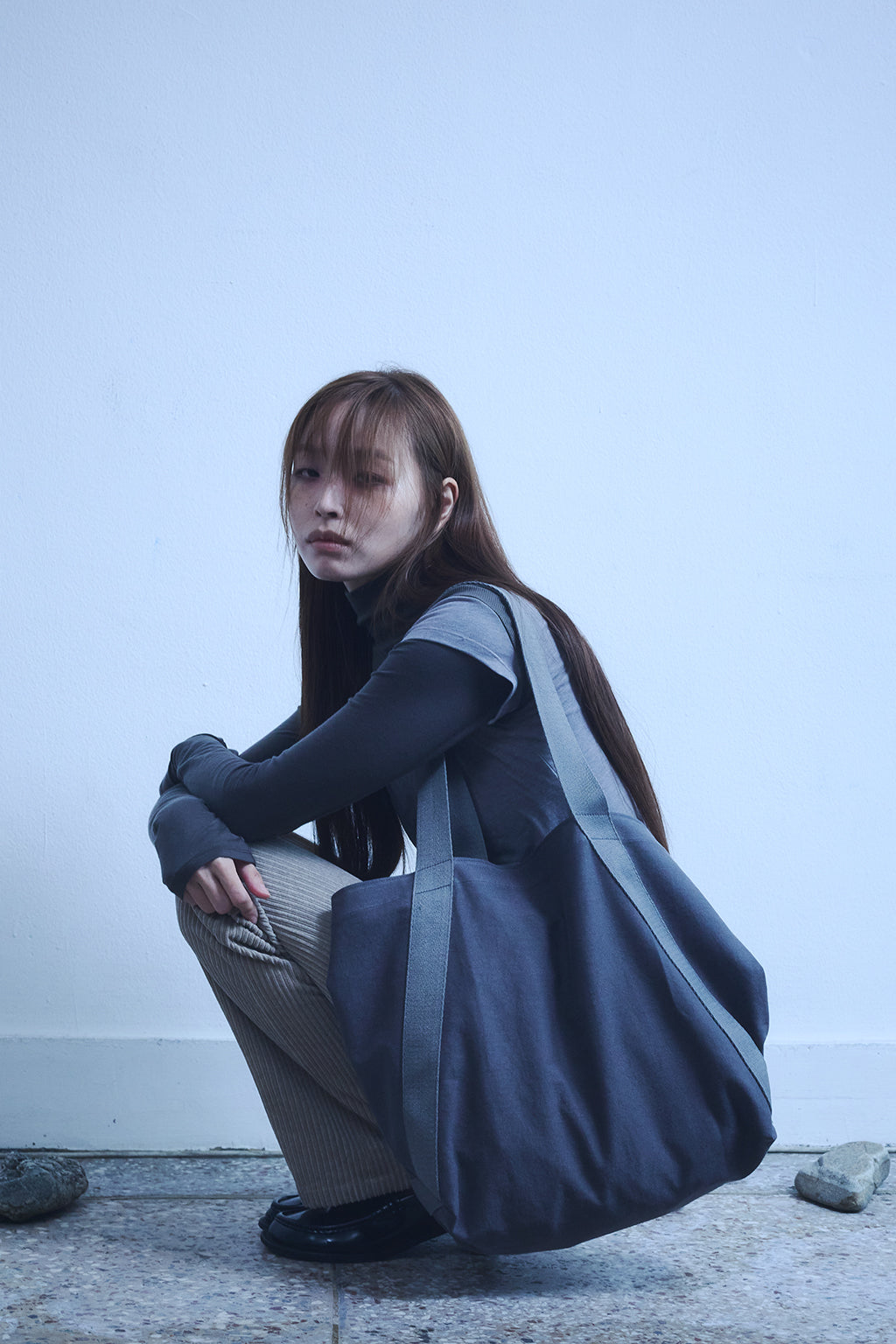 TWILL TOTE BAG / GRAY