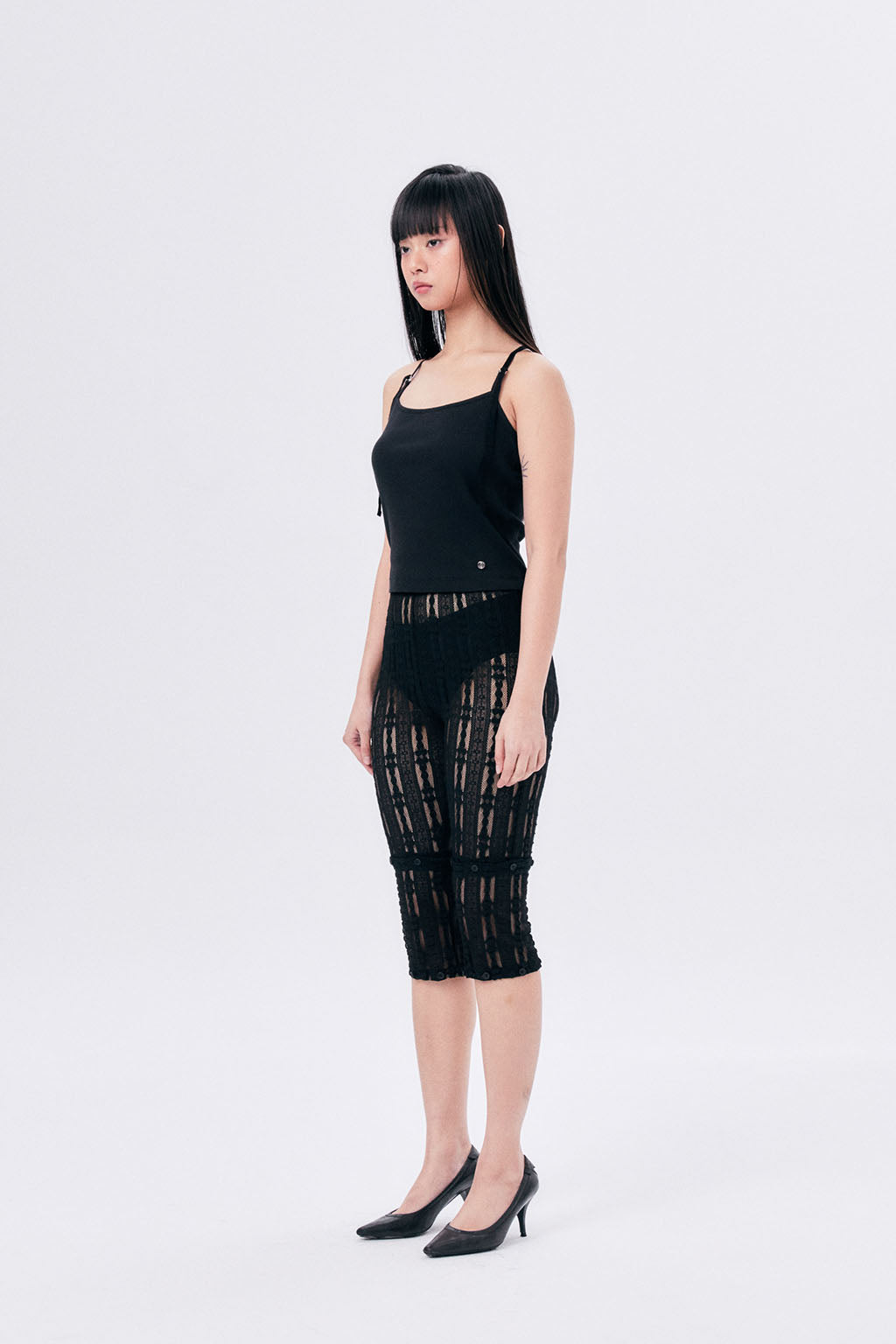 O RINGS SLEEVELESS / BLACK