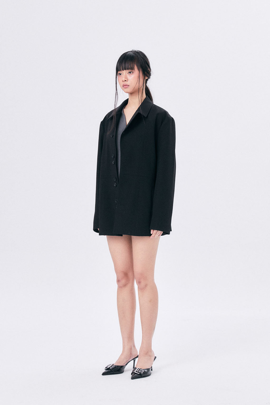 SUMMER WOOL VEST / DARK GRAY