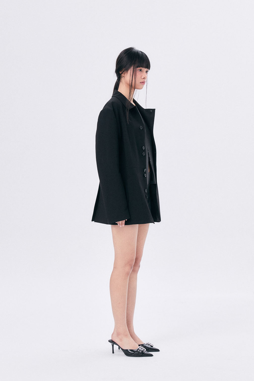 SUMMER WOOL VEST / DARK GRAY