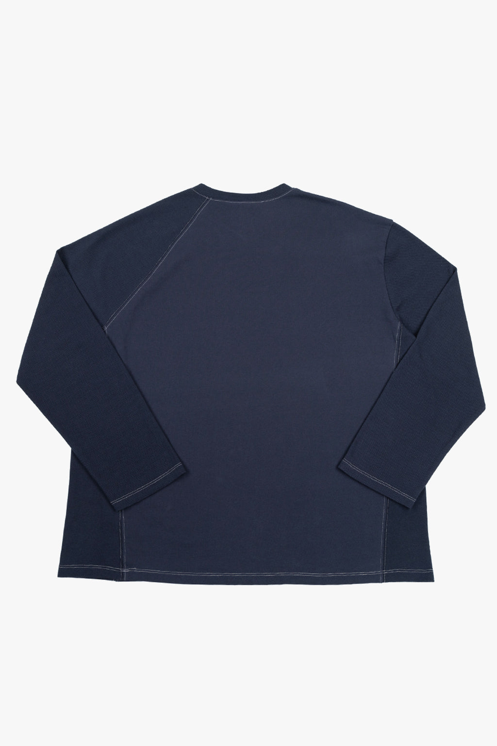 V NECK PIQUE RAGLAN TEE / NAVY