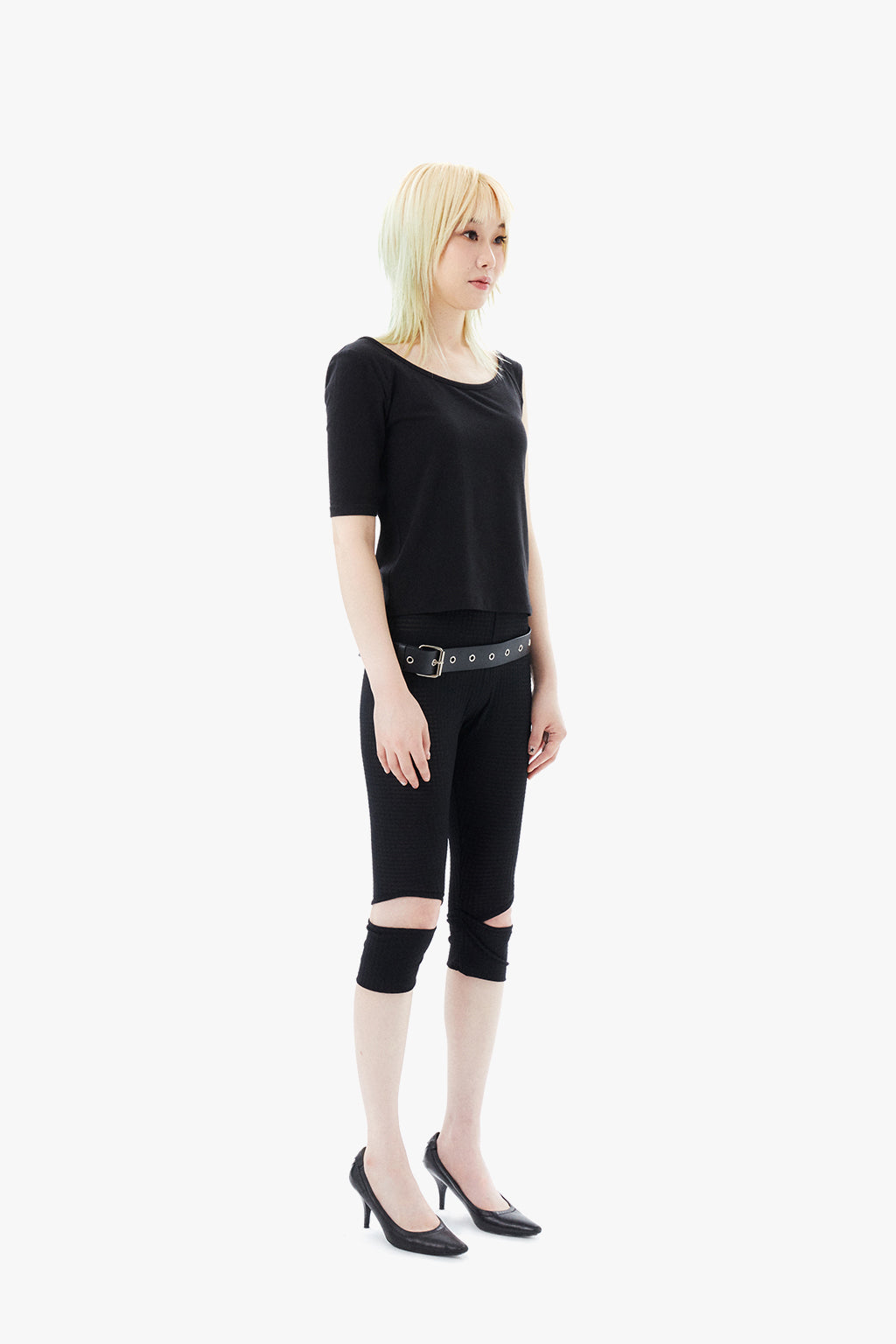 2 IN 1 LAYERED TOP / BLACK