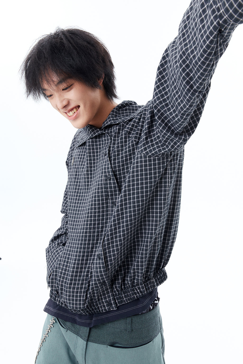 HEM POCKETS JEANS 2 / GREEN