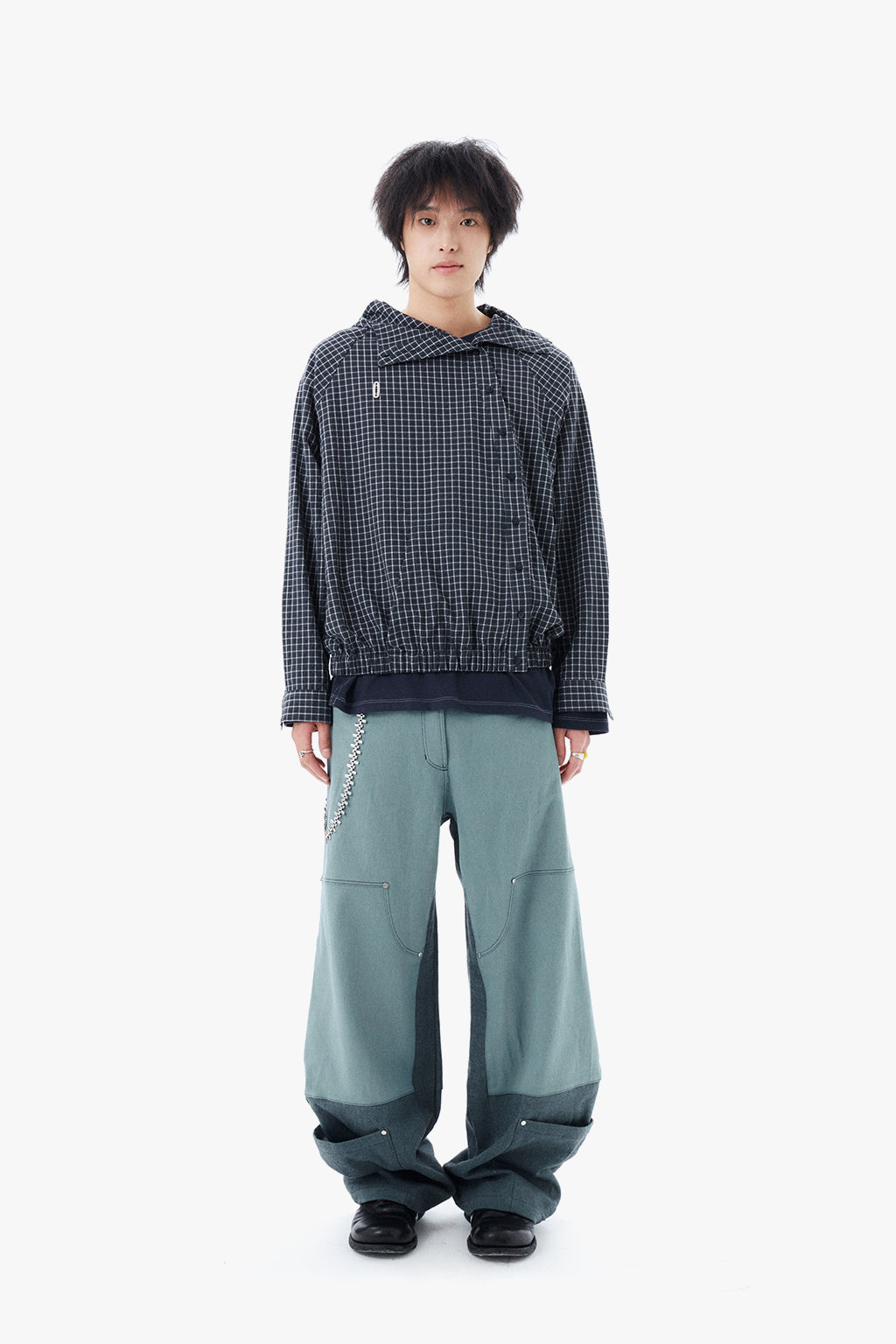 HEM POCKETS JEANS 2 / GREEN