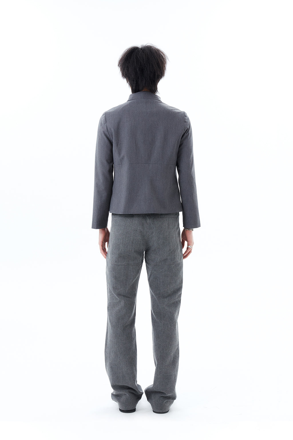 DOUBLE-BUTTON JACKET / GRAY