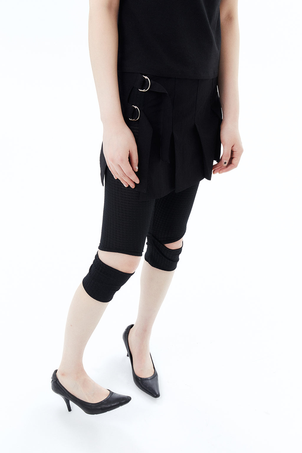 2 IN 1 LAYERED TOP / BLACK