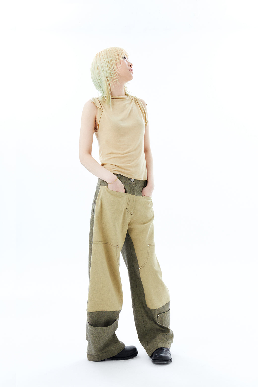 HEM POCKETS JEANS 2 / SAND