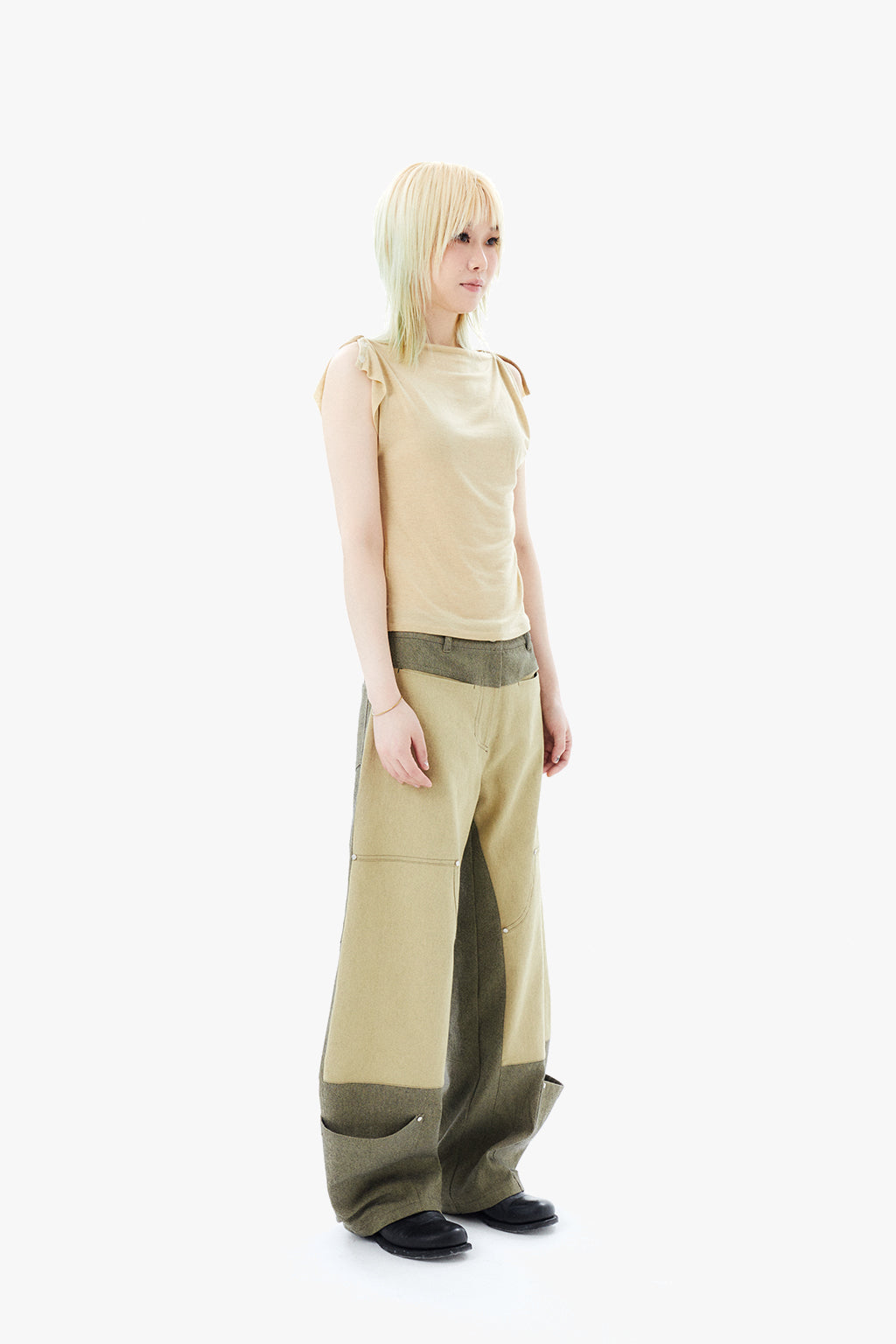 HEM POCKETS JEANS 2 / SAND