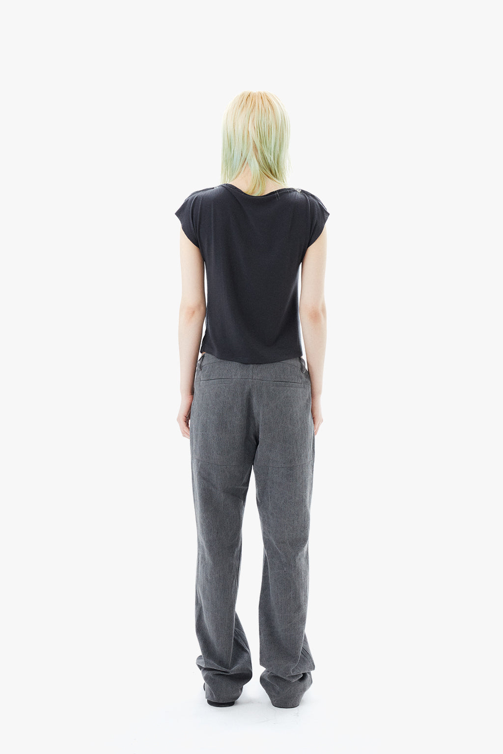 STRIPE BOOTCUT / GRAY