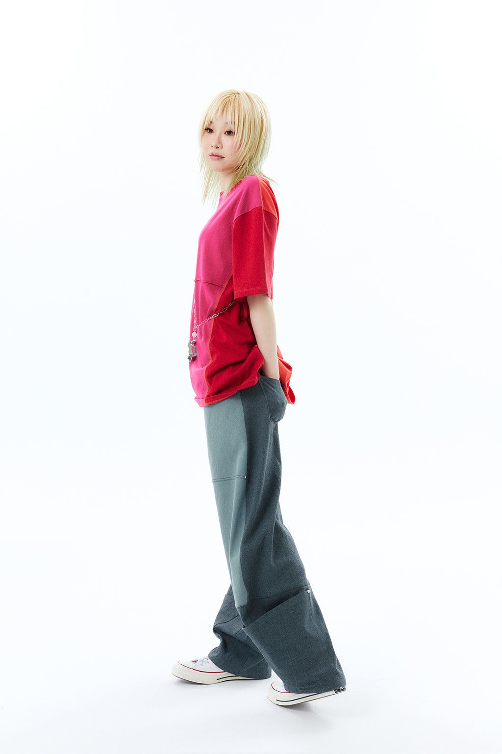 HEM POCKETS JEANS 2 / GREEN