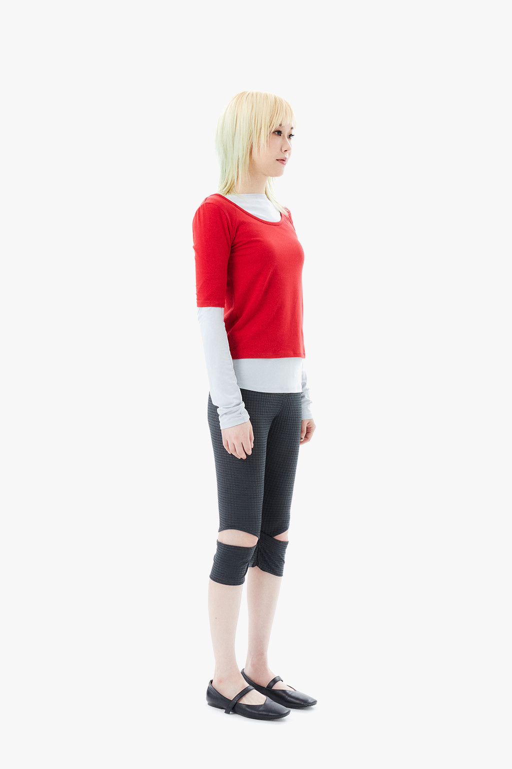 SHEER CHECK LEGGINGS / IVY