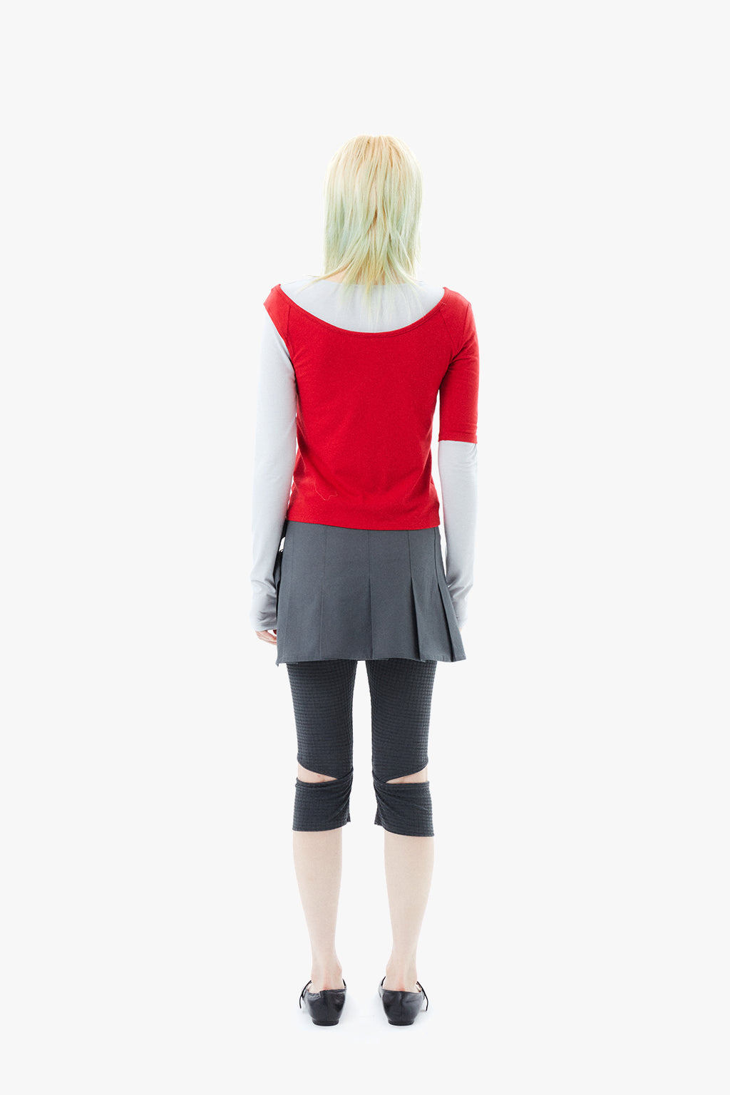 2 IN 1 LAYERED TOP / RED