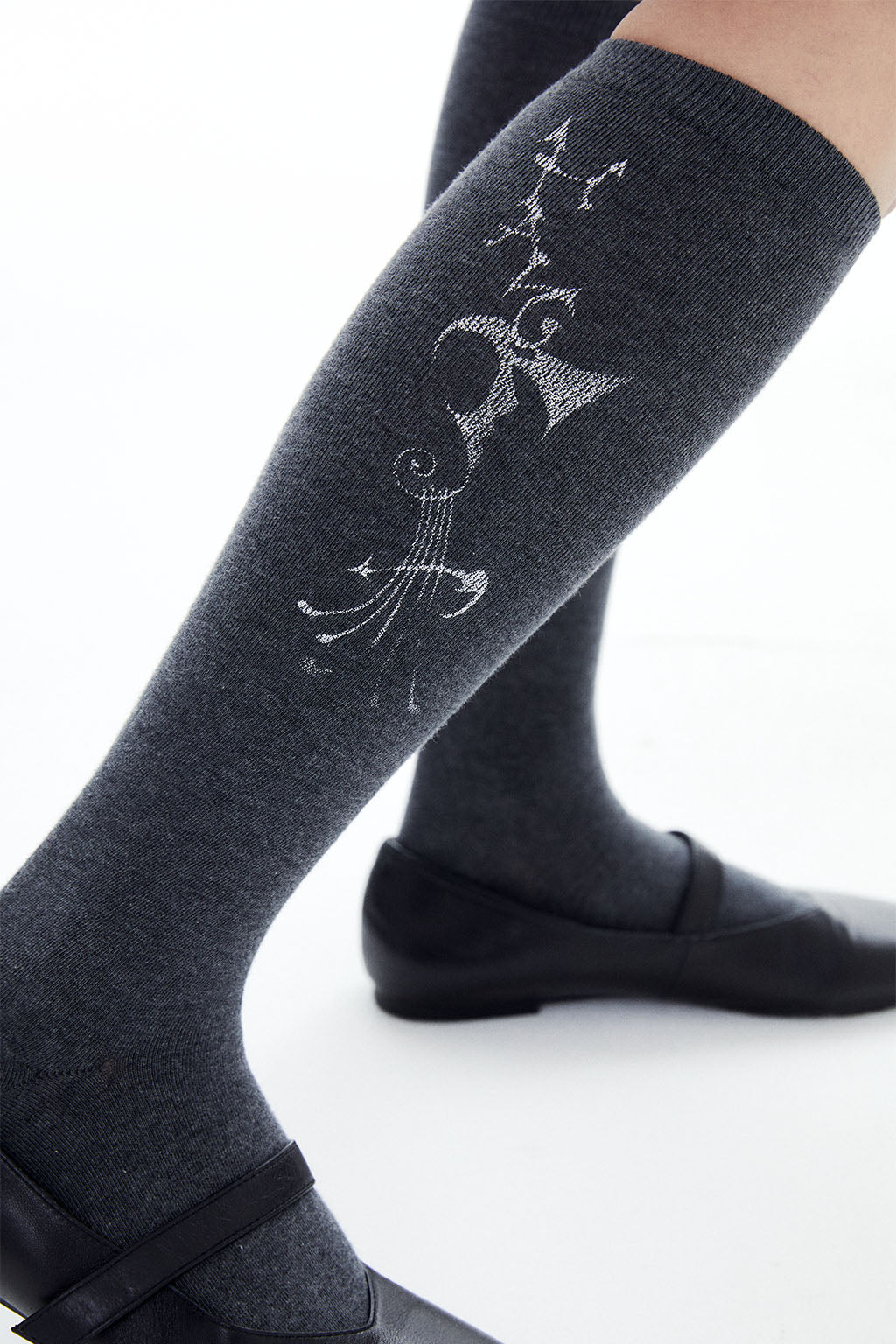 HLMN & HARP KNEE SOCKS / GRAY