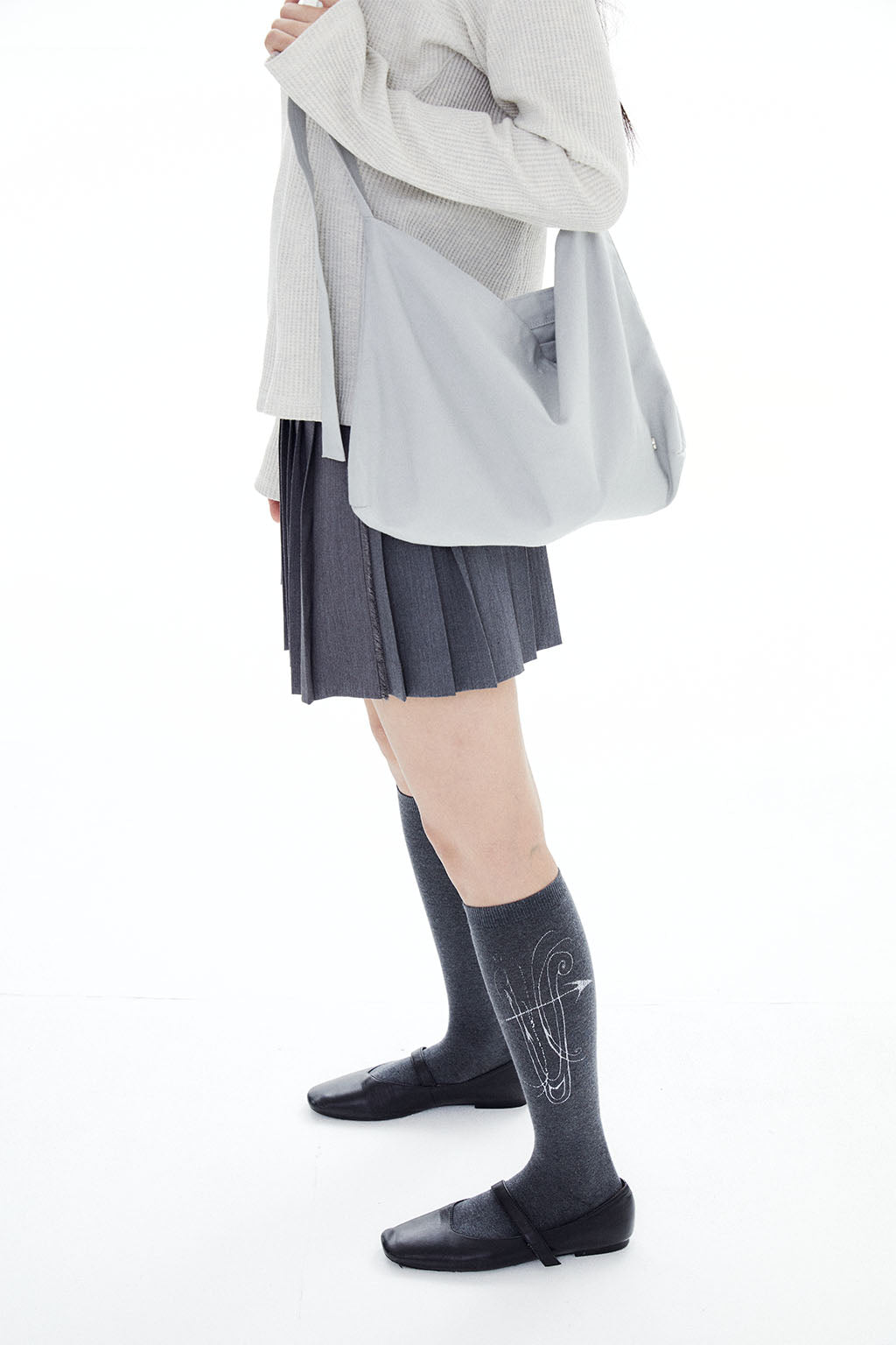 HLMN & HARP KNEE SOCKS / GRAY