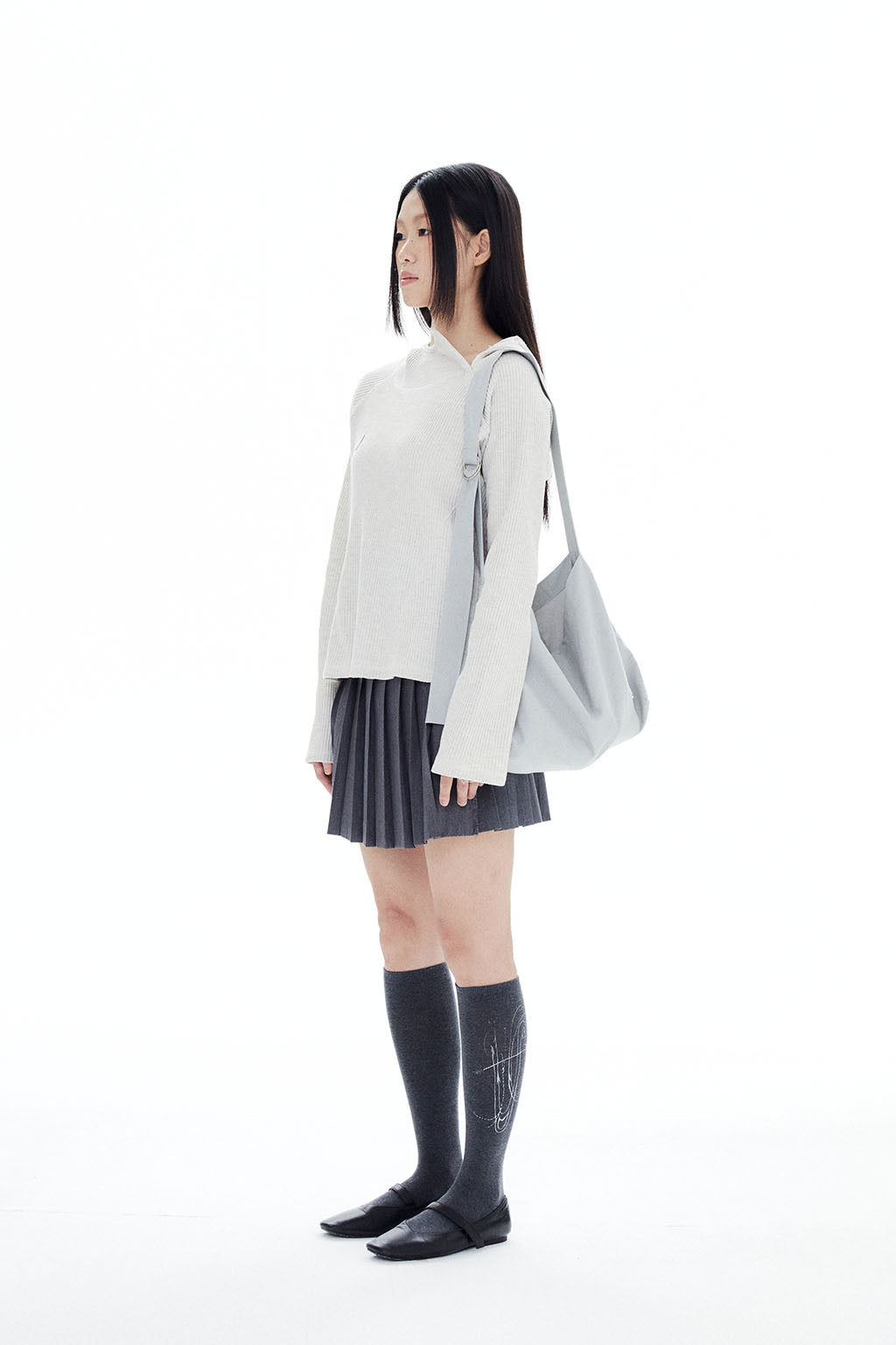 HLMN & HARP KNEE SOCKS / GRAY