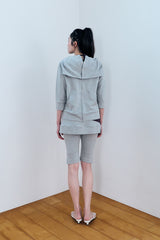 MODULAR SNAP HOODIE / GRAY