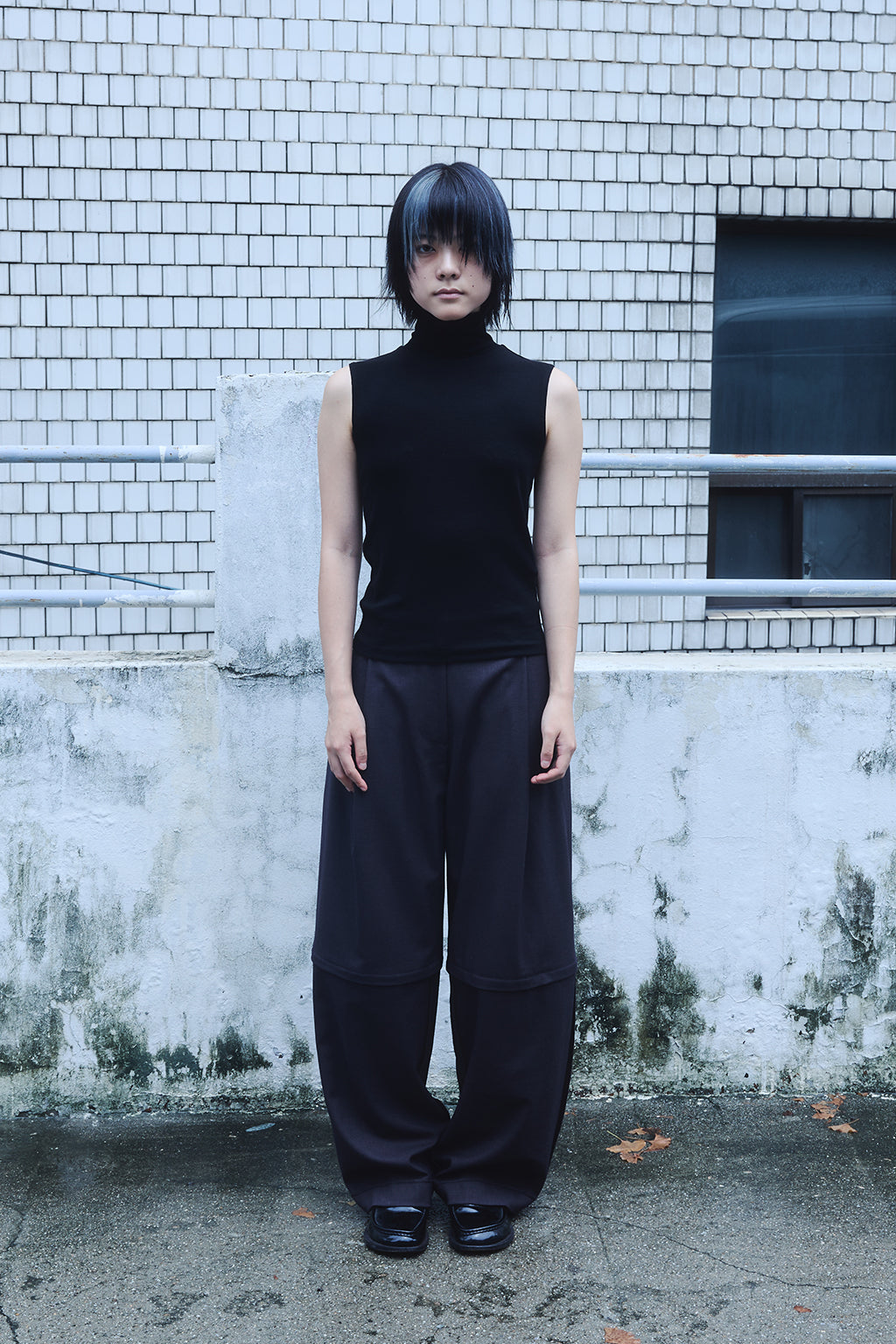 2 PARTS WOOL PANTS / CHARCOAL