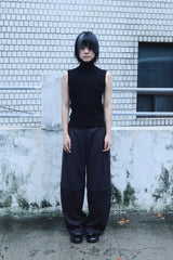 2 PARTS WOOL PANTS / CHARCOAL