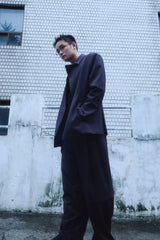 2 PARTS WOOL PANTS / CHARCOAL