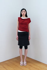 COWL SLEEVELESS 2 / BROWN