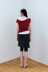 COWL SLEEVELESS 2 / BROWN