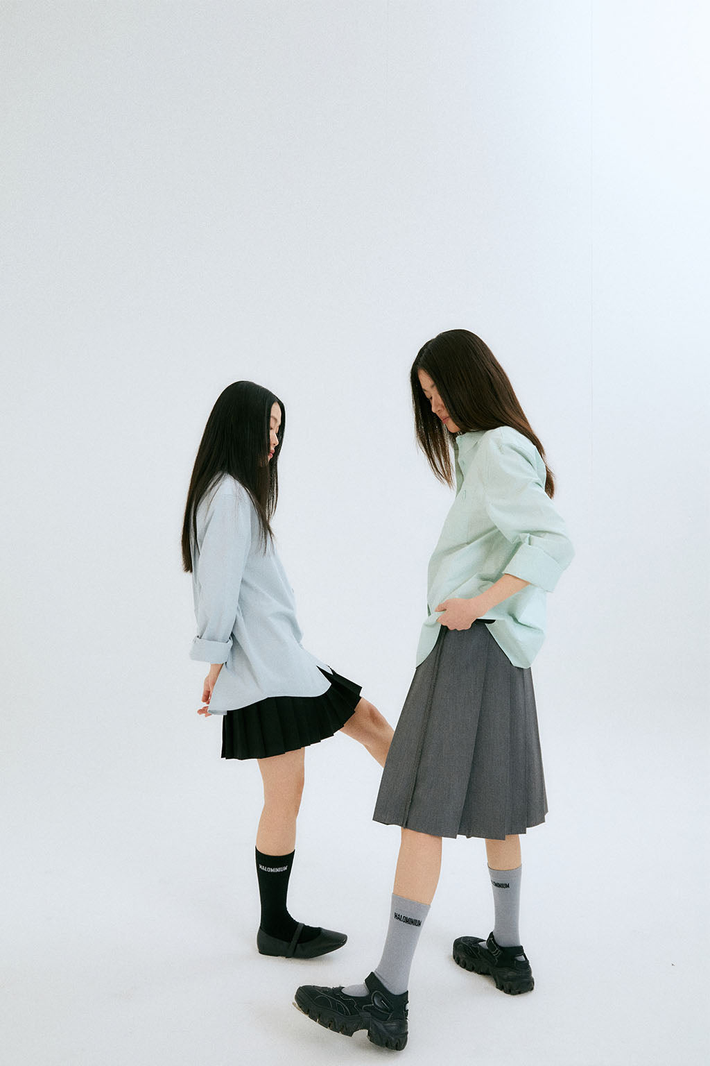 OVERSIZED POCKETS SHIRTS / ICE MINT