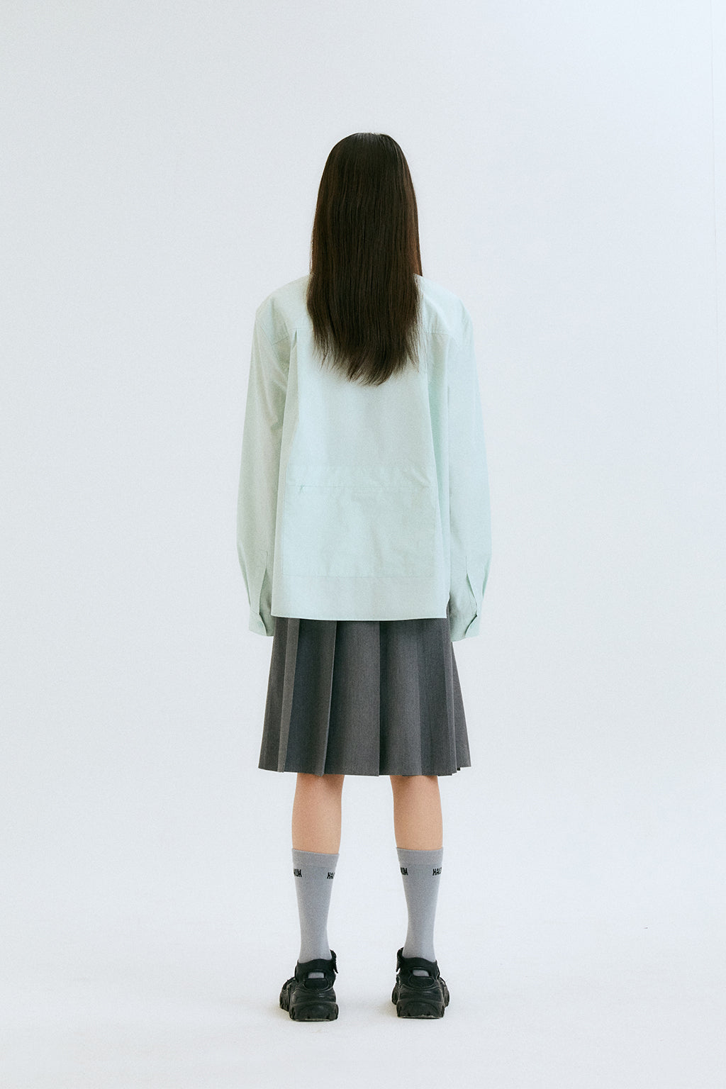 OVERSIZED POCKETS SHIRTS / ICE MINT