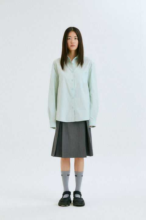 OVERSIZED POCKETS SHIRTS / ICE MINT